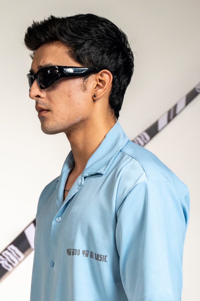 Blue Bowling Shirt by oddnoteven
