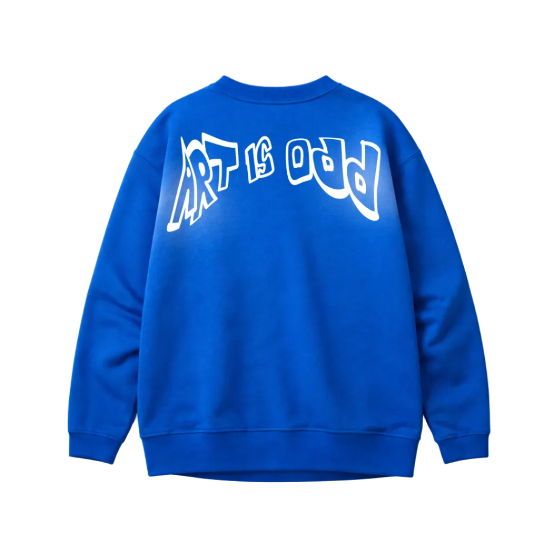 Royal Blue Spray Sweatshirt by oddnoteven