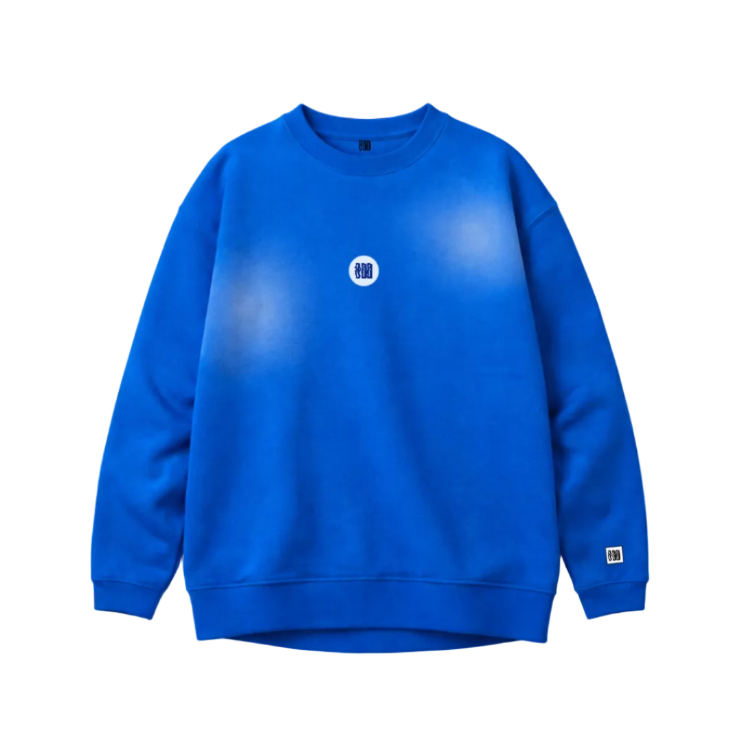 Royal Blue Spray Sweatshirt by oddnoteven