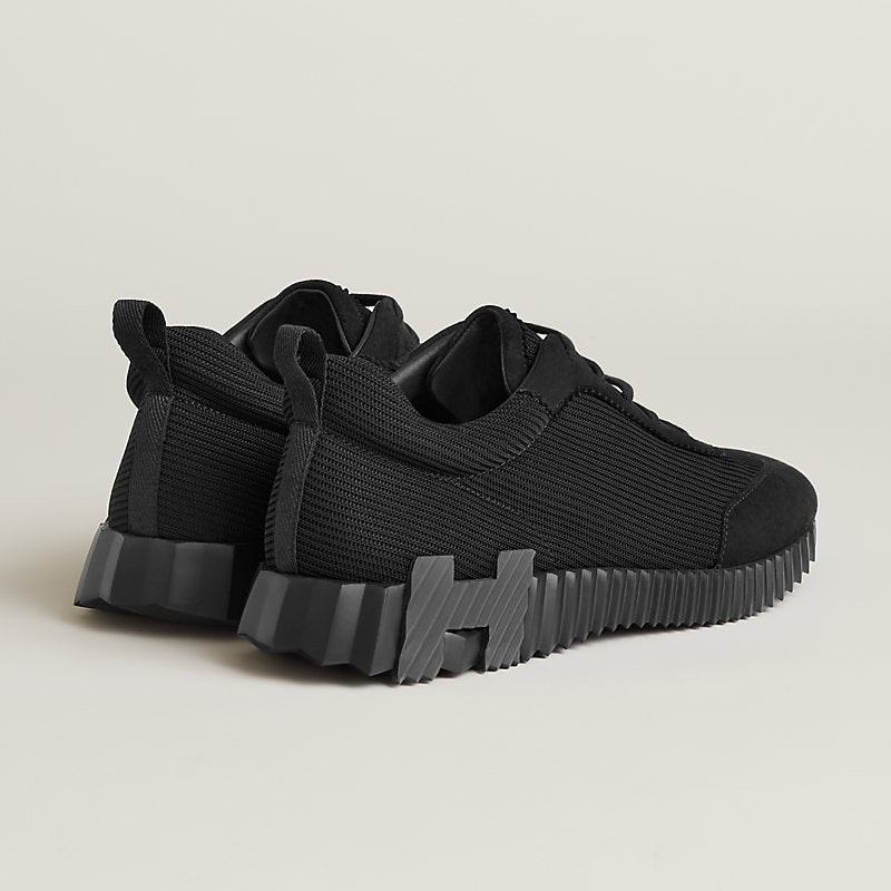 Hermès Bouncing Sneakers – Black Mesh & Suede Goatskin - Zeuskicks