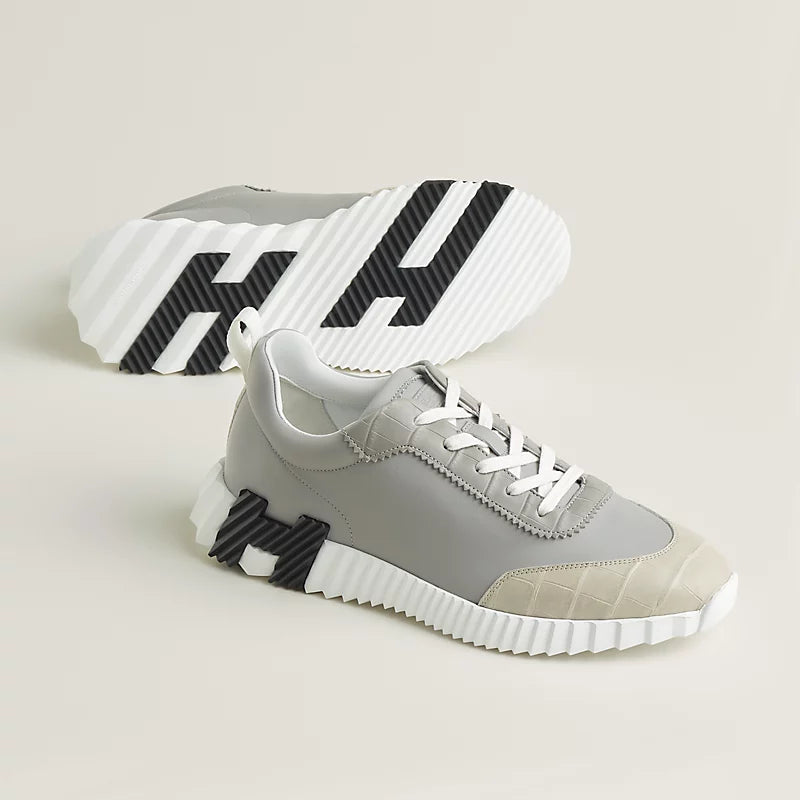 Hermes Bouncing Sneaker — Calfskin Leather with Matte - Zeuskicks