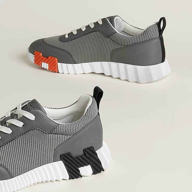 Hermès Bouncing Sneakers – White Mesh & Sport Goatskin - Zeuskicks