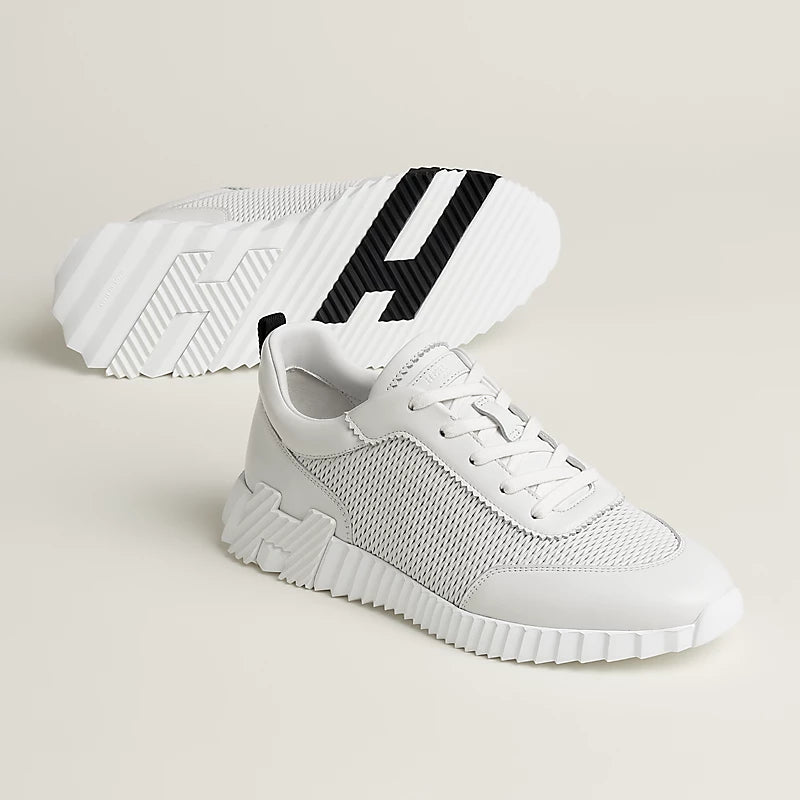 Hermès Bouncing Sneaker — Graphic Calfskin & Calfskin