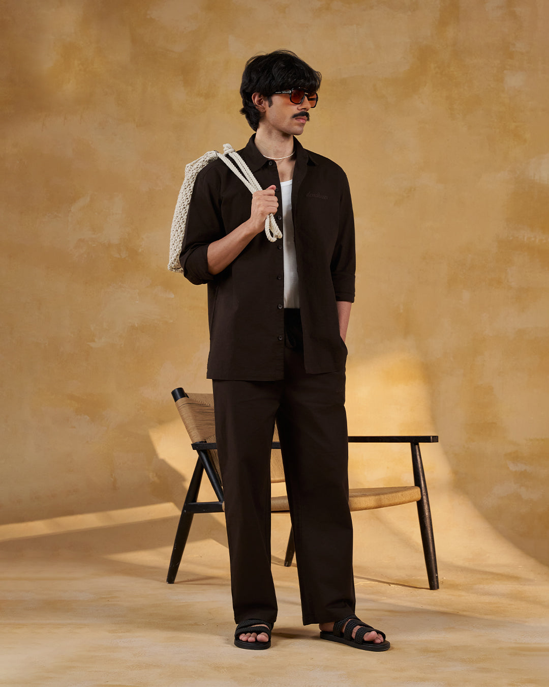 Co-ord Straight Pant Brown by DEADBEAR