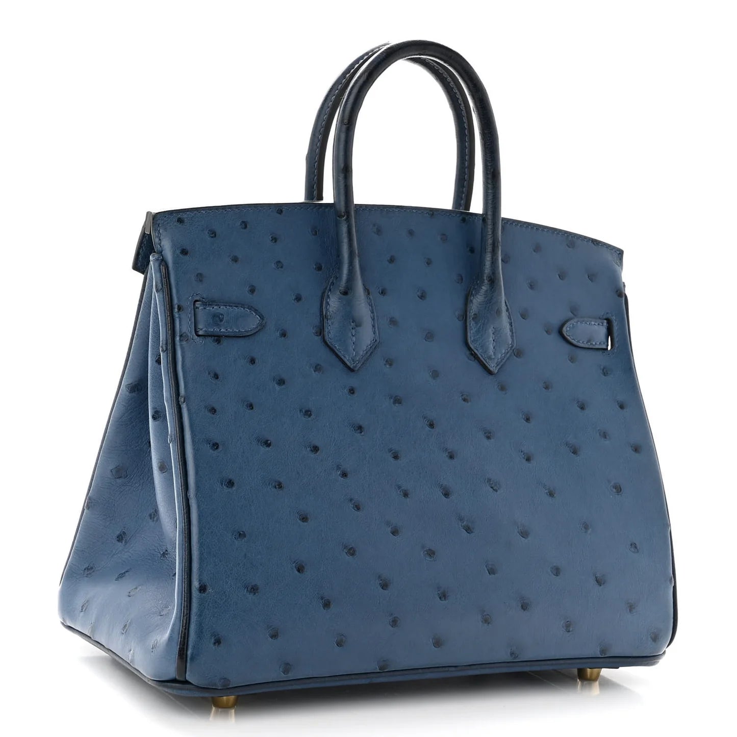Hermès Birkin 25 – Deep Blue Ostrich Leather with Rose Gold Hardware - Zeuskicks