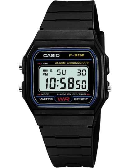 Timeless Mens Resin F-91 (F-91W-1Q)