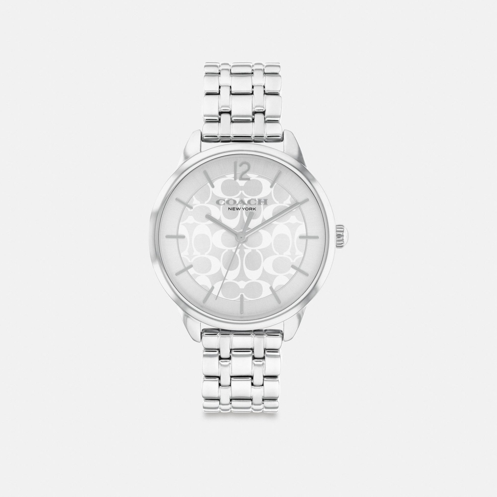 Women's Coach Olivia Watch, 34 Mm in Stainless Steel, style CAZ01 #color_Stainless Steel — front view