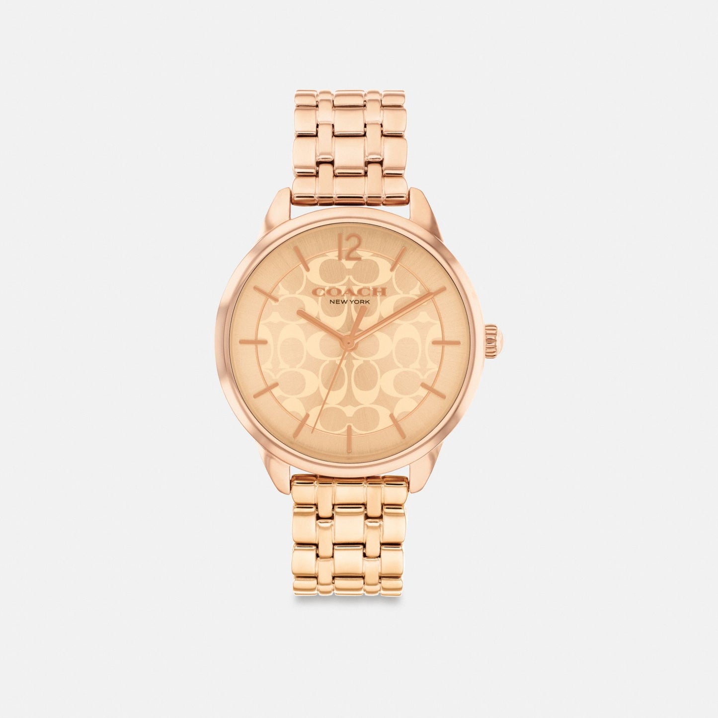 Women's Coach Olivia Watch, 34 Mm in Rose Gold, style CAZ02 #color_Rose Gold — front view
