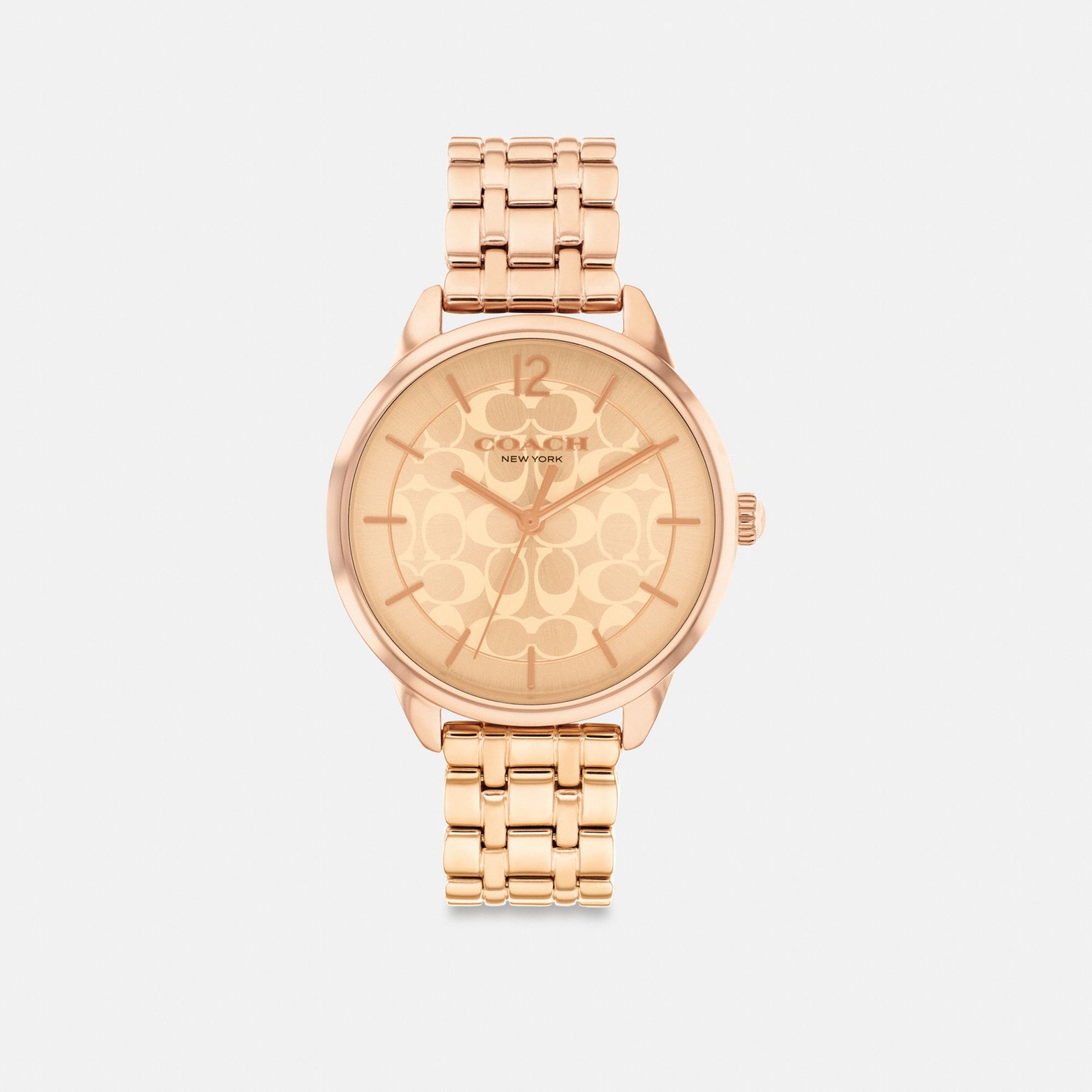 Women's Coach Olivia Watch, 34 Mm in Rose Gold, style CAZ02 #color_Rose Gold — front view