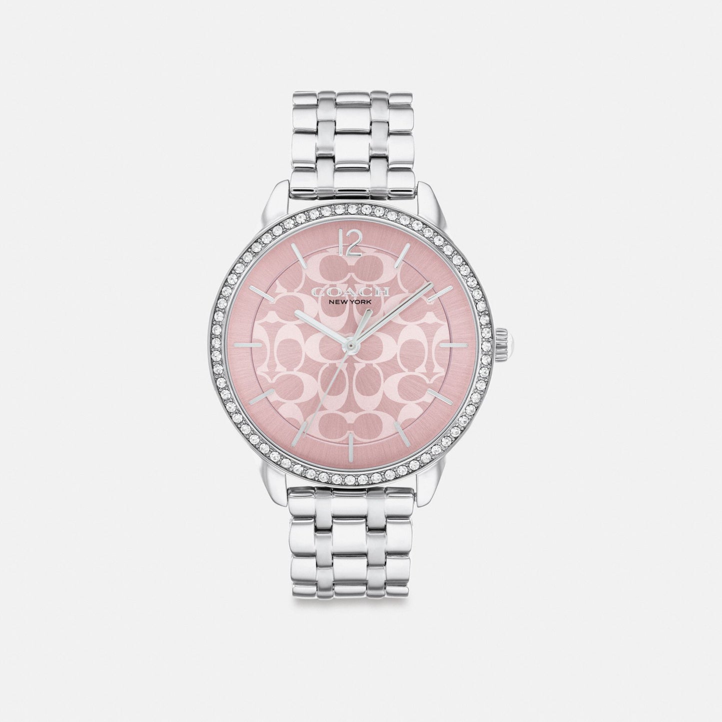 Women's Coach Olivia Watch, 36 Mm in Stainless Steel, style CAZ10 #color_Stainless Steel — front view