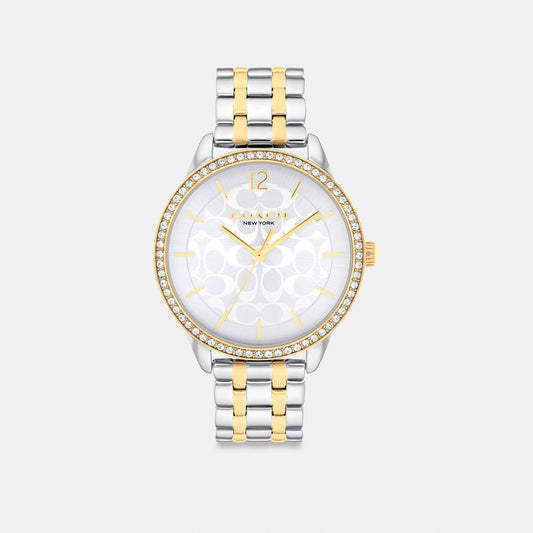 Women's Coach Olivia Watch, 36 Mm in Two Tone, style CAZ11 #color_Two Tone — front view