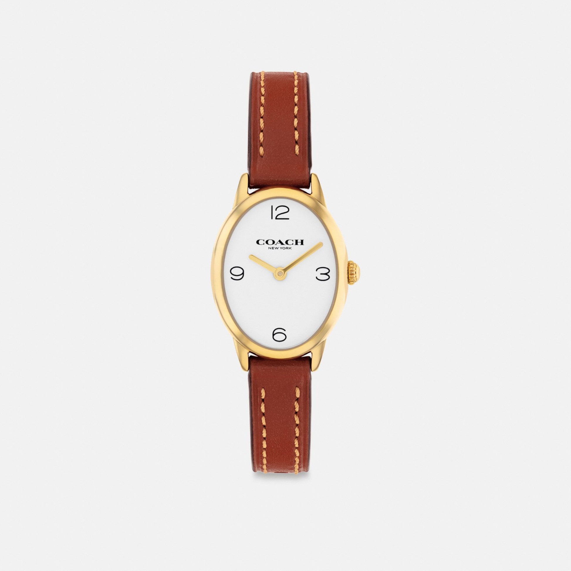 Women's Coach Talia Watch, 22 Mm in Saddle, style CAZ13 #color_Saddle — front view