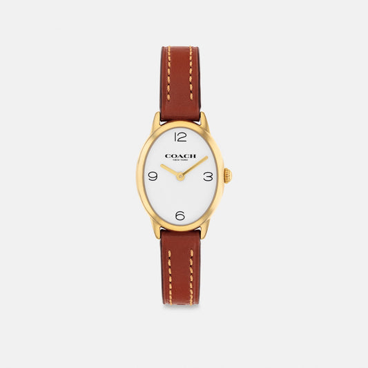 Women's Coach Talia Watch, 22 Mm in Saddle, style CAZ13 #color_Saddle — front view