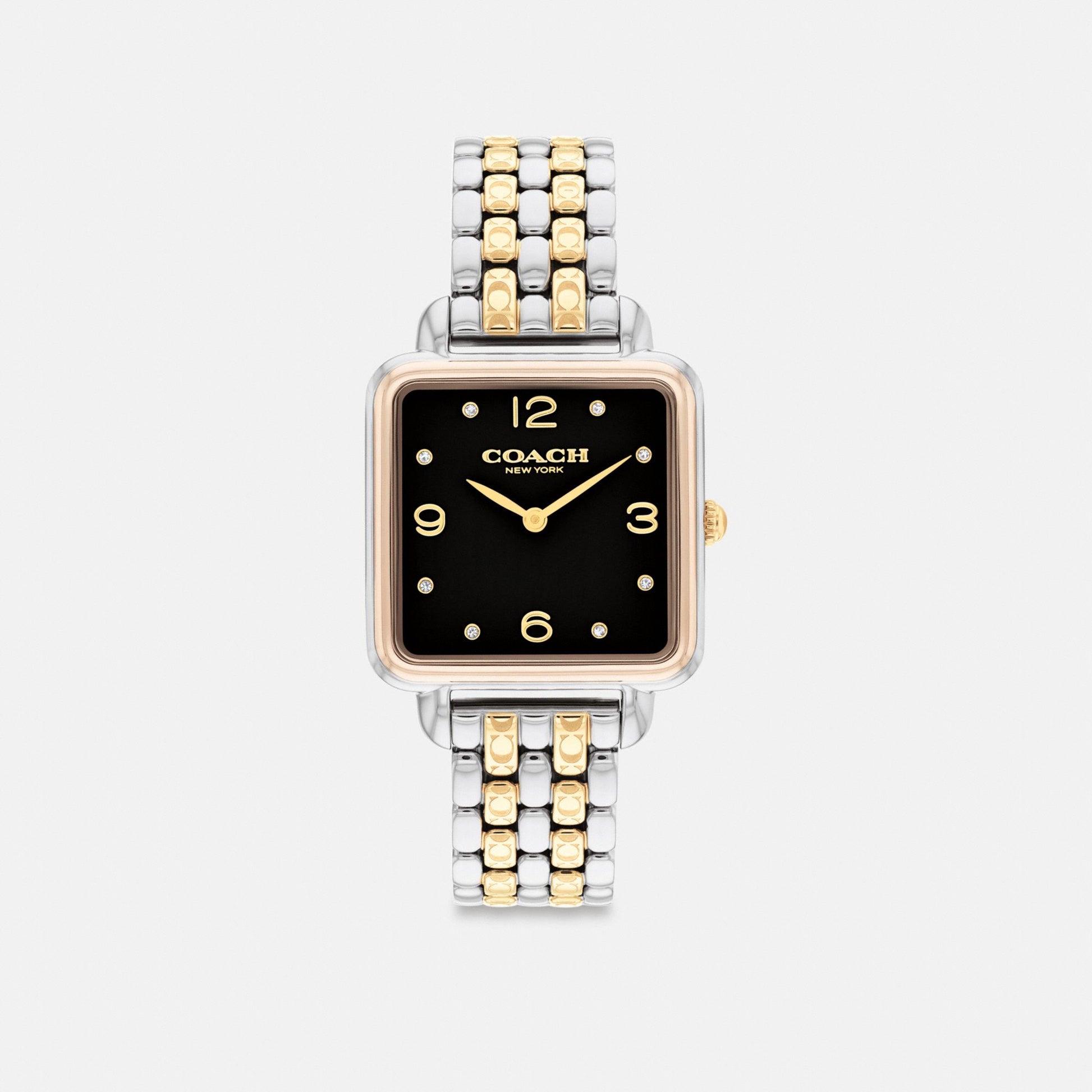 Women's Coach Cass Watch, 28 Mm in Gold/Silver/Rose Gold, style CAZ21 #color_Gold/Silver/Rose Gold — front view