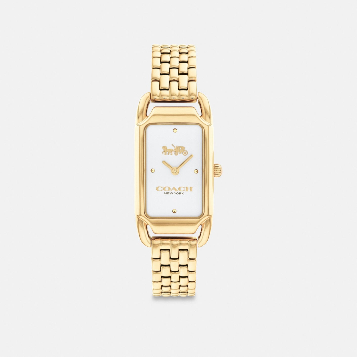 Women's Coach Cadie Watch, 20 Mm X 32.5 Mm in Gold, style CC615 #color_Gold — front view