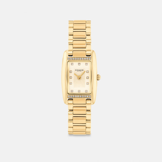 Women's Coach Reese Watch, 20 Mm X 30 Mm in Gold, style CCT11 #color_Gold — front view