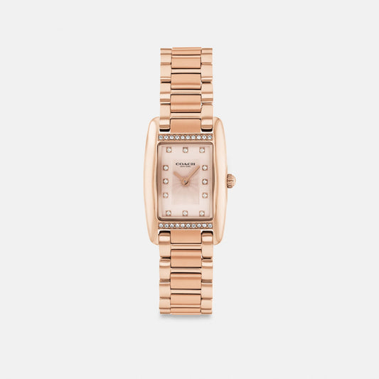 Women's Coach Reese Watch, 20 Mm X 30 Mm in Rose Gold, style CCT12 #color_Rose Gold — front view