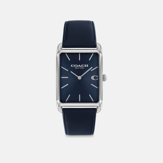 Men's Coach Elliot Watch, 32 Mm X 26 Mm in Navy Blue, style CCT17 #color_Navy Blue — front view