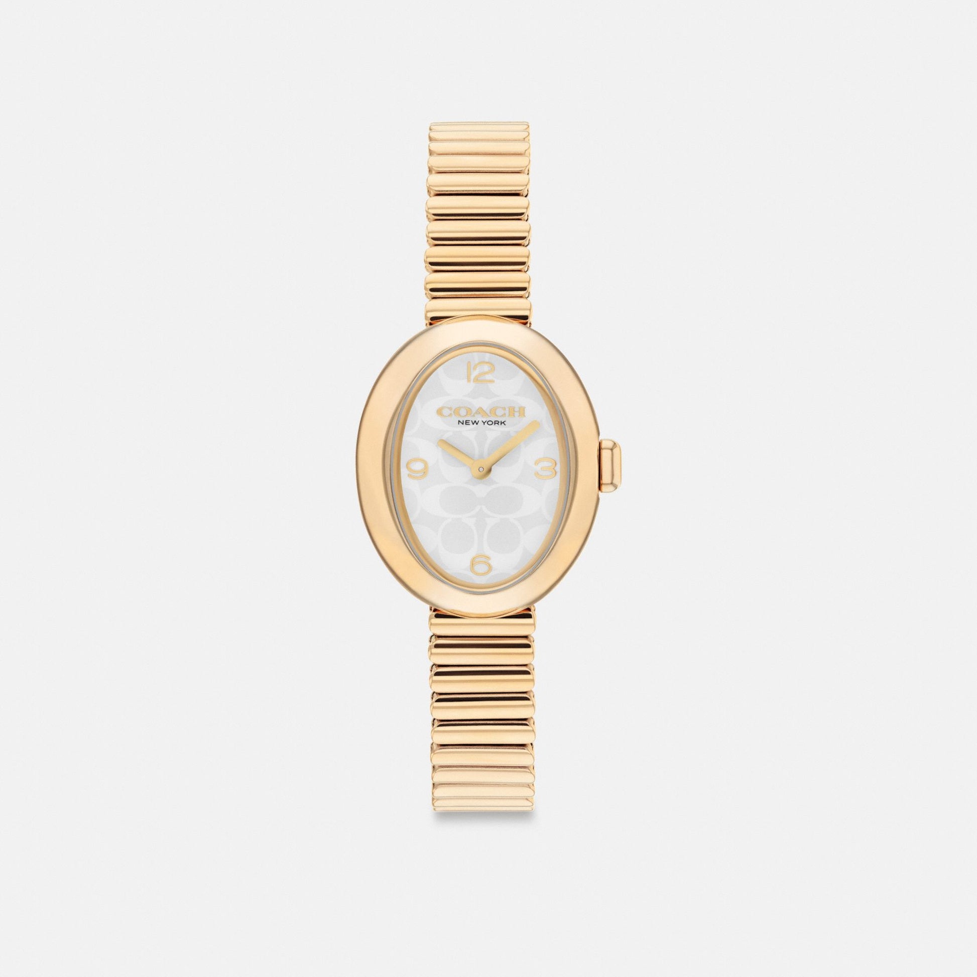 Women's Coach Sammy Watch, 22 Mm in Gold, style CX860 — front view #color_Gold