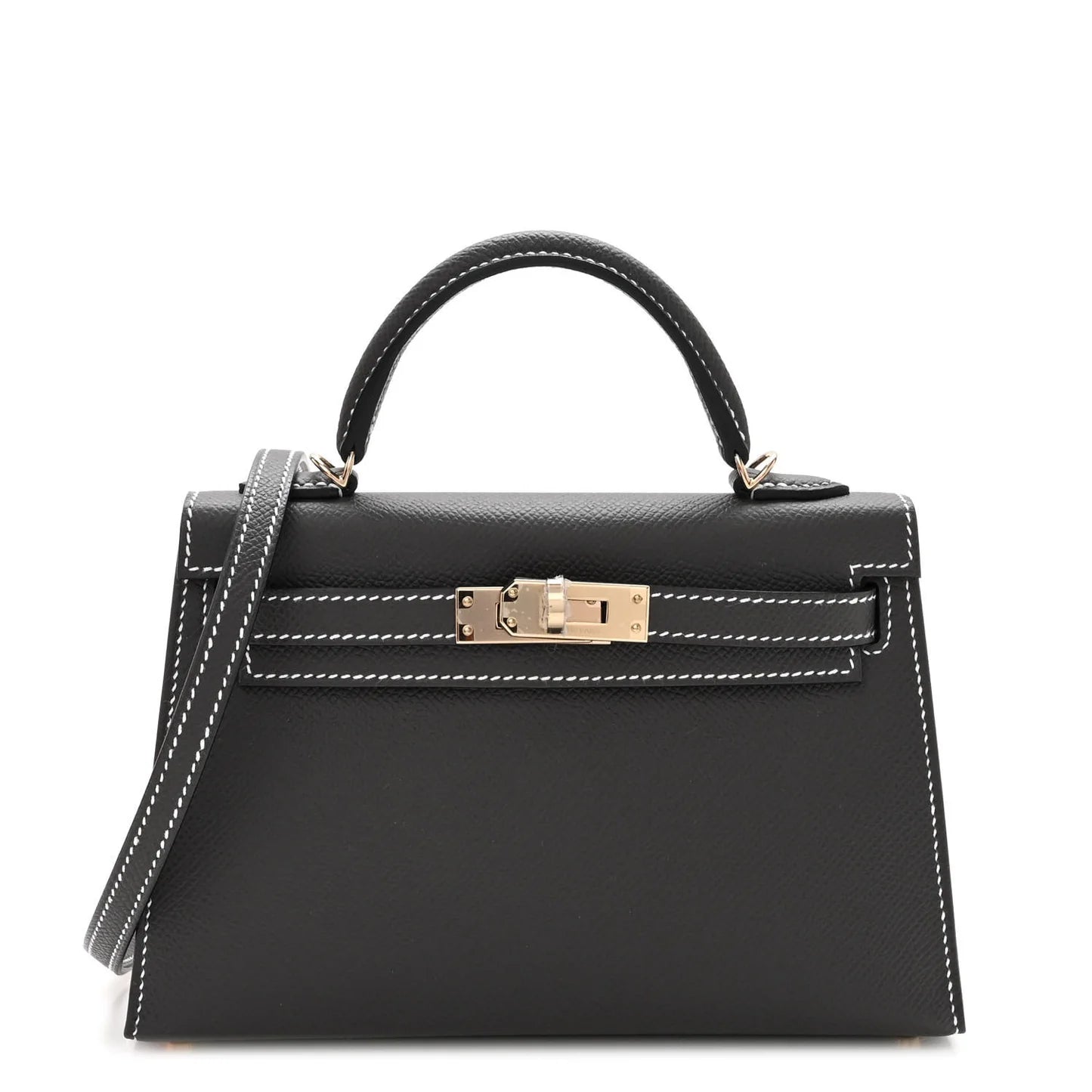 Hermès Epsom Horseshoe Mini Kelly Sellier 20 – Graphite Orange