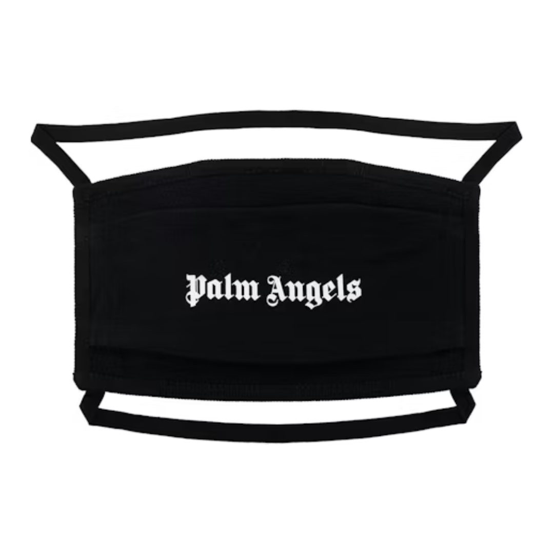 Palm Angels Logo Print Face Over the Head Mask Black by Palm Angels