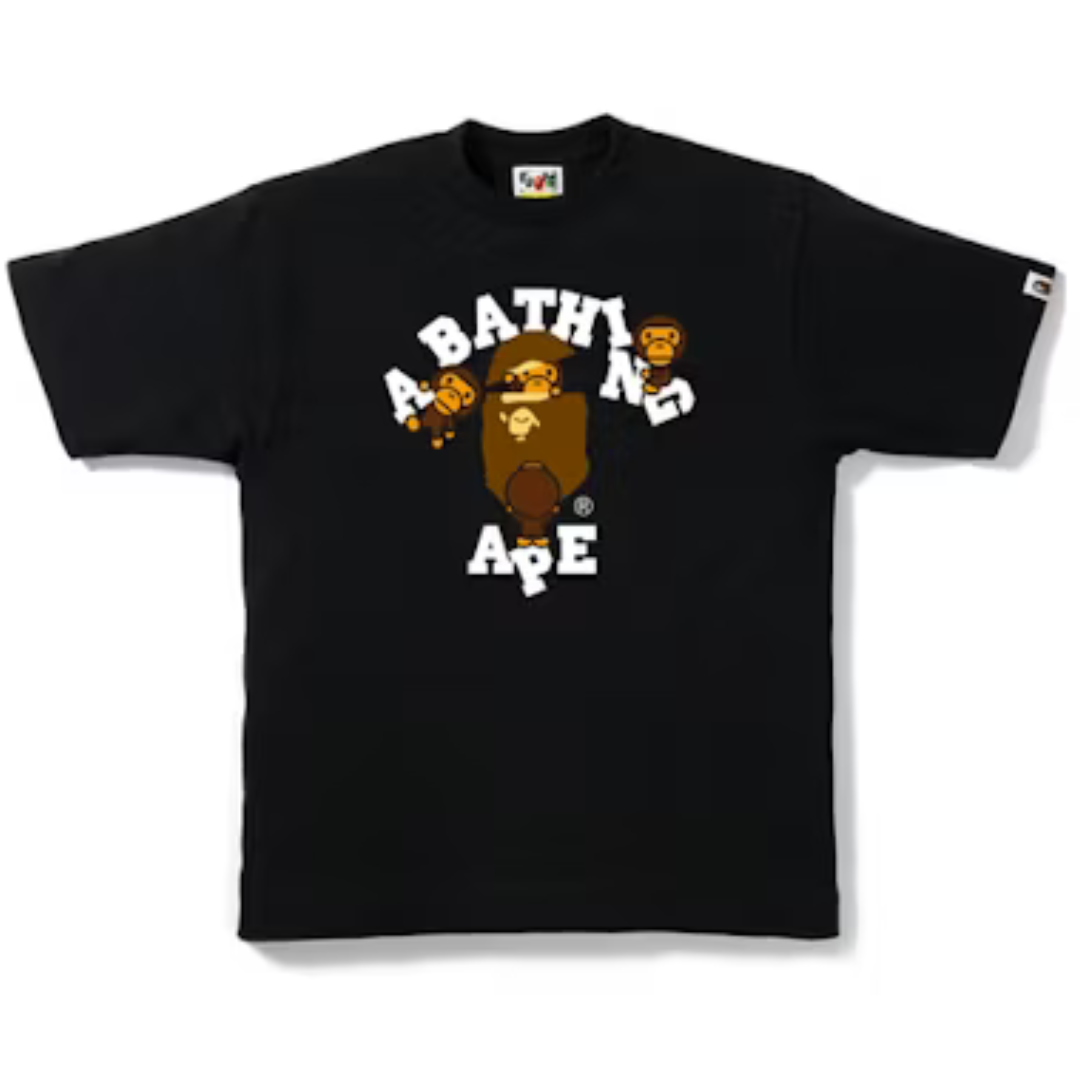 BAPE College Milo Tee Black by BAPE