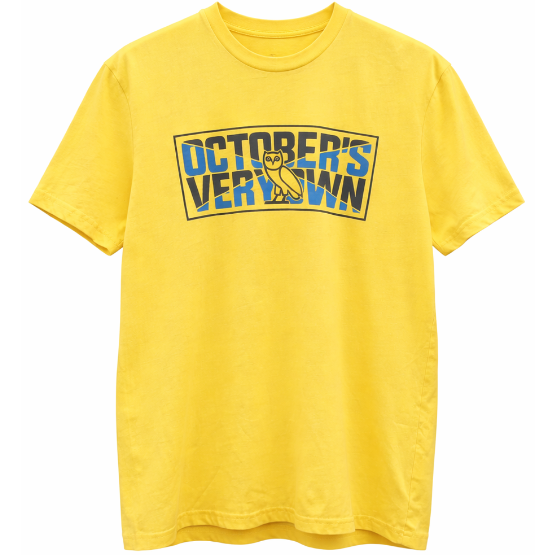 OVO TEE MIDDLE	LOGO YELLOW by OVO