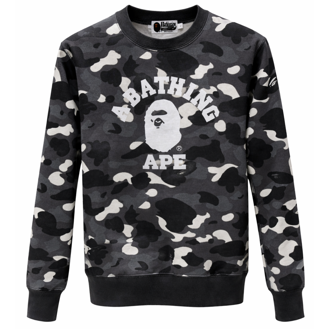 BAPE SWEATSHIRT CAMO	BLACK WHITE by BAPE