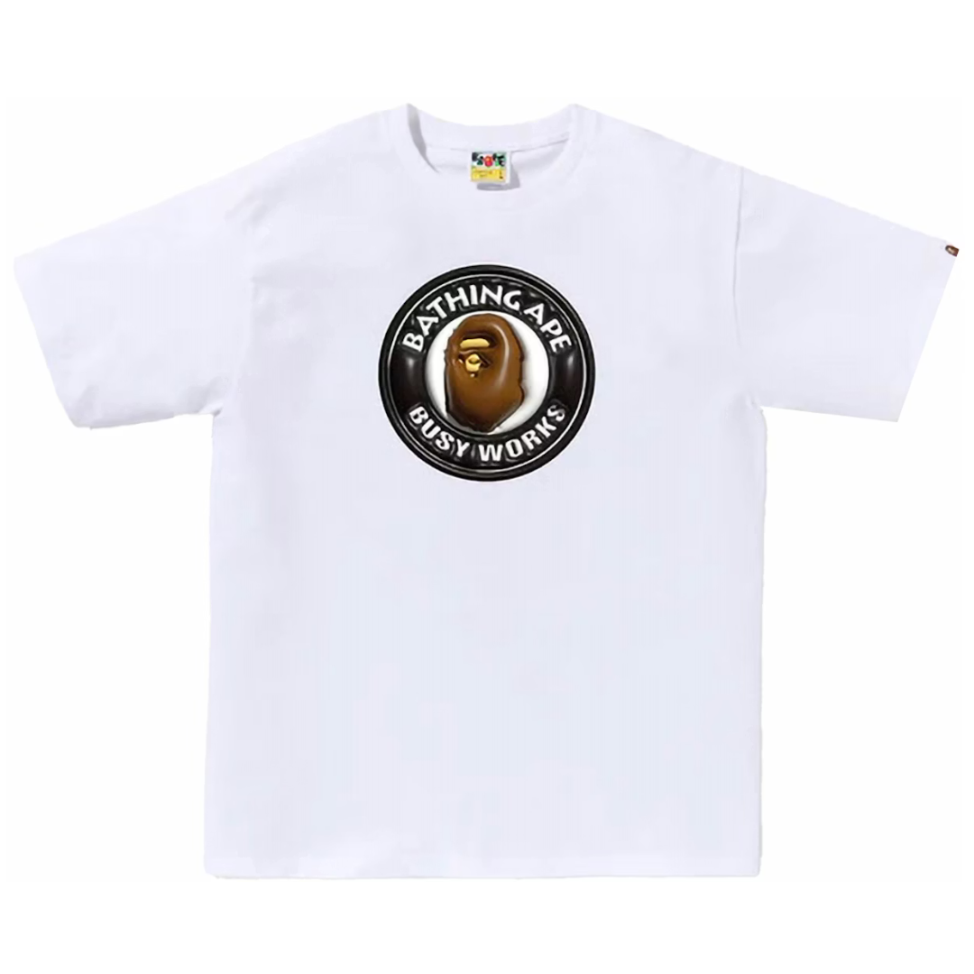 BAPE 3D Busy Works Tee White by BAPE