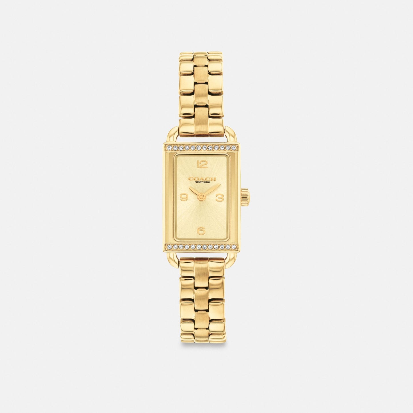 Women's Coach Mini Liz Watch, 17 Mm X 24 Mm in Gold, style CEK29 #color_Gold — front view