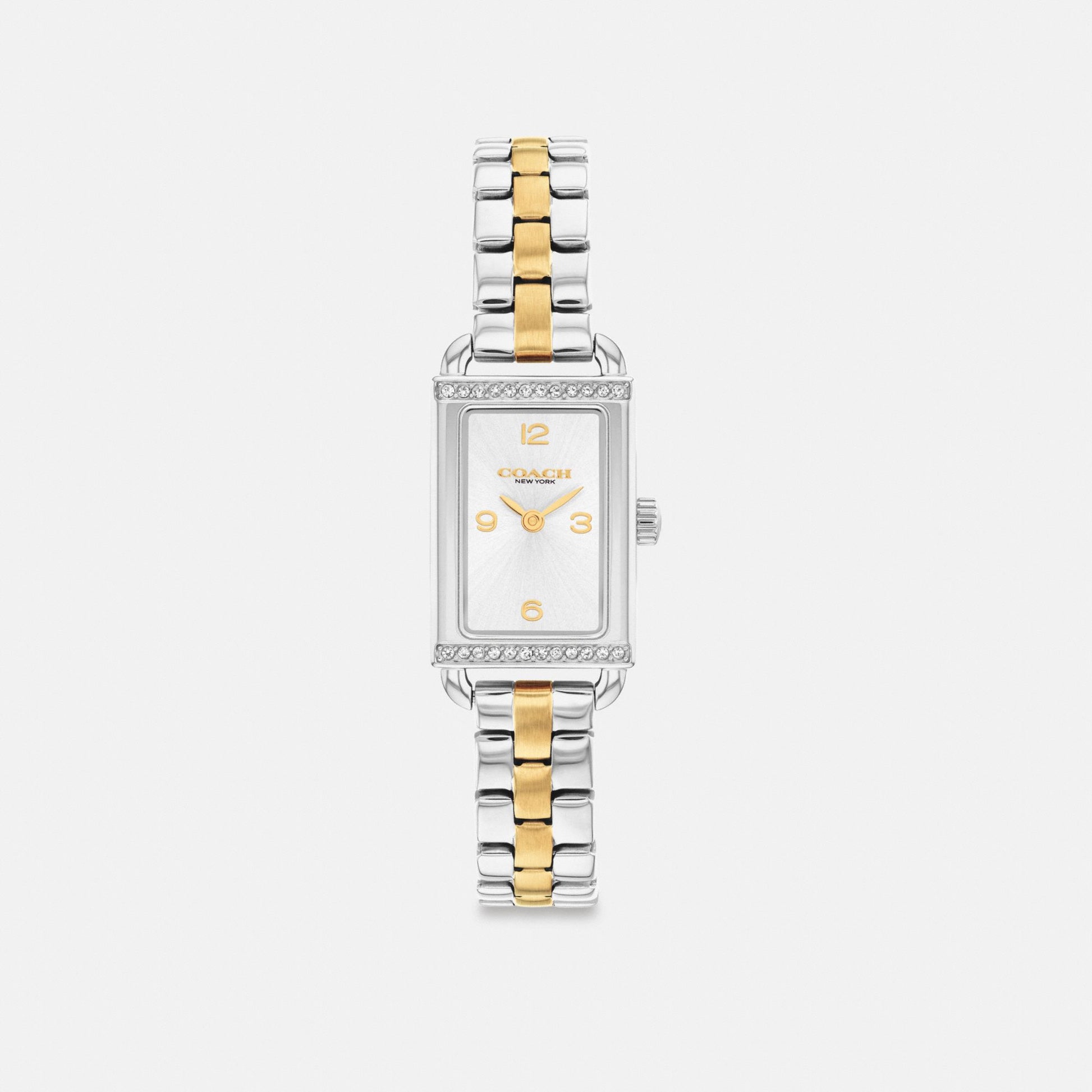Women's Coach Mini Liz Watch, 17 Mm X 24 Mm in Two Tone, style CEK30 #color_Two Tone — front view