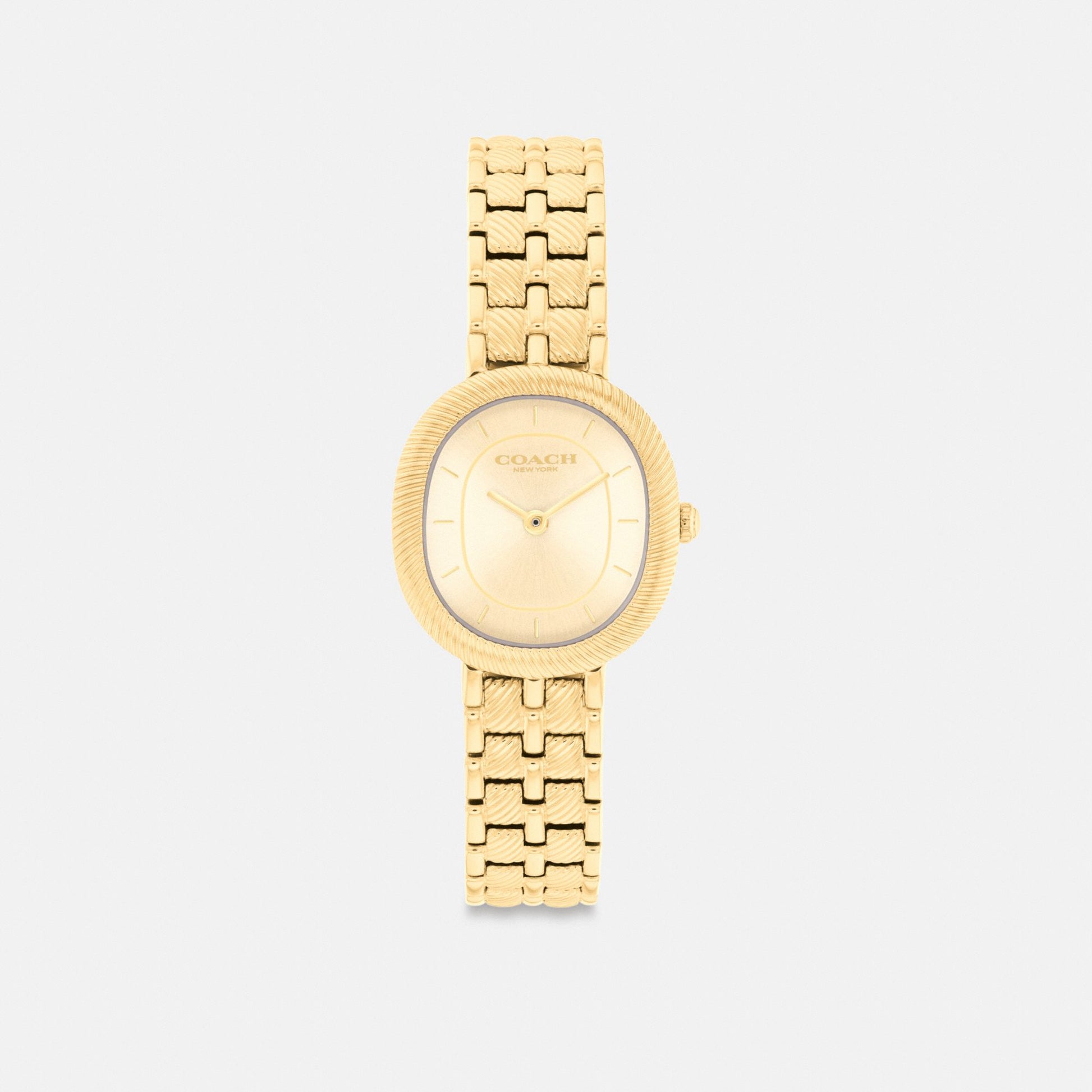 Women's Coach Harlow Watch, 23.8 Mm X 26 Mm in Gold, style CEK33 #color_Gold — front view