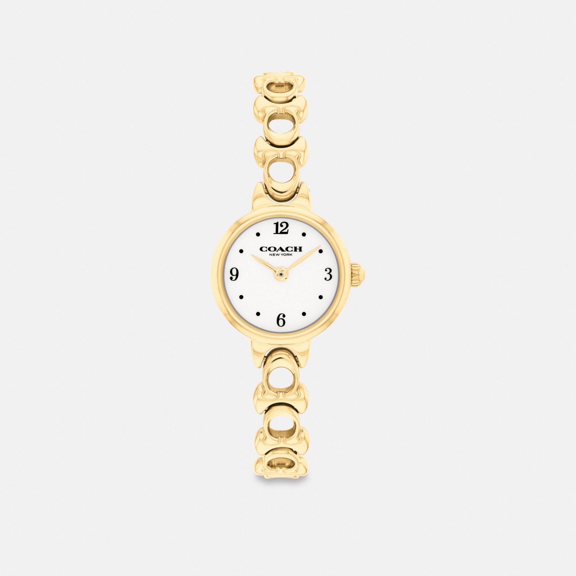 Women's Coach Iris Watch, 22 Mm in Gold, style CEK34 #color_Gold — front view