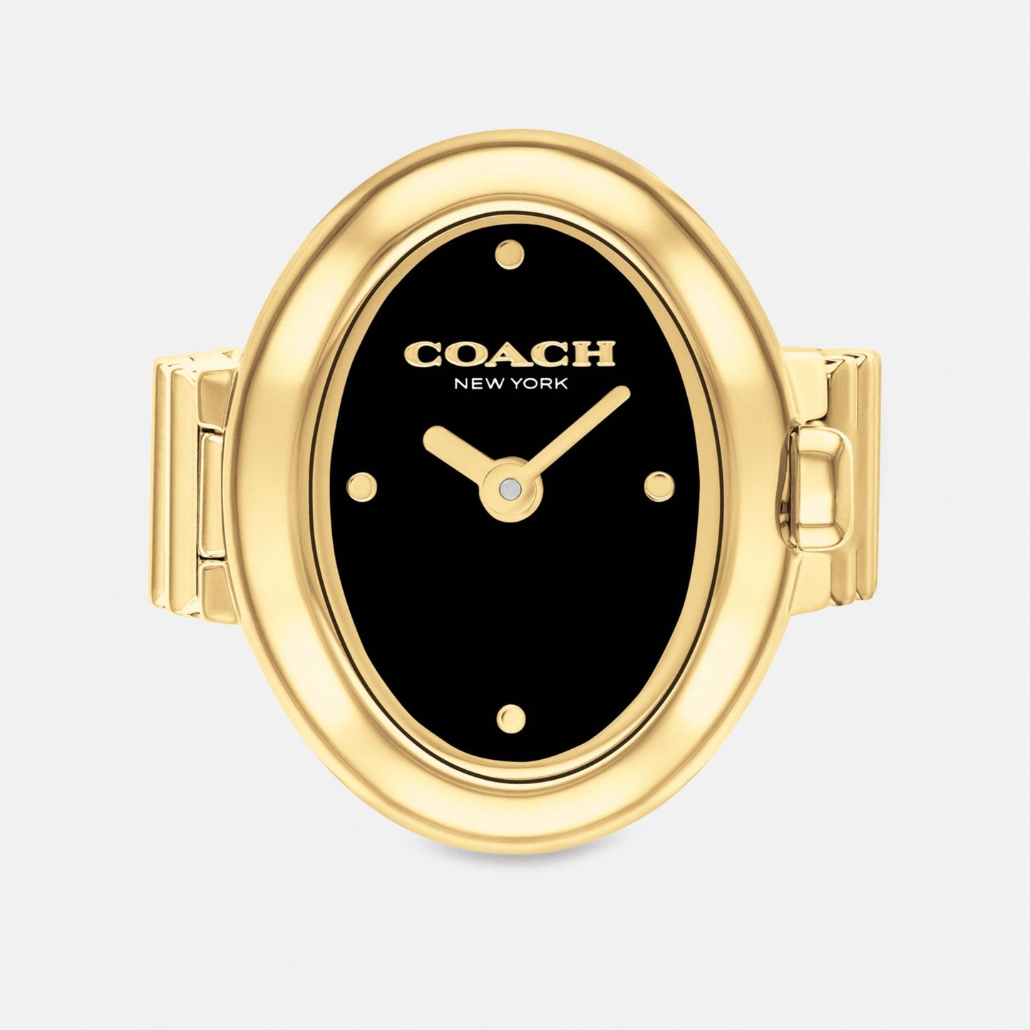 Women's Coach Sammy Ring Watch, 18 Mm X 22.5 Mm in Gold, style CEK37 #color_Gold — front view