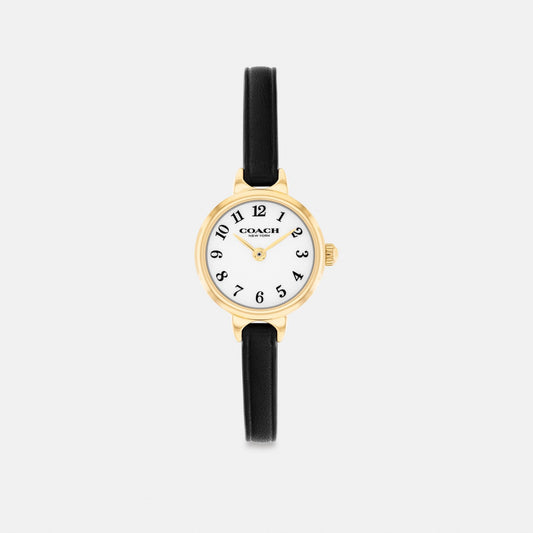 Women's Coach Iris Watch, 22 Mm in Black, style CEK38 #color_Black — front view