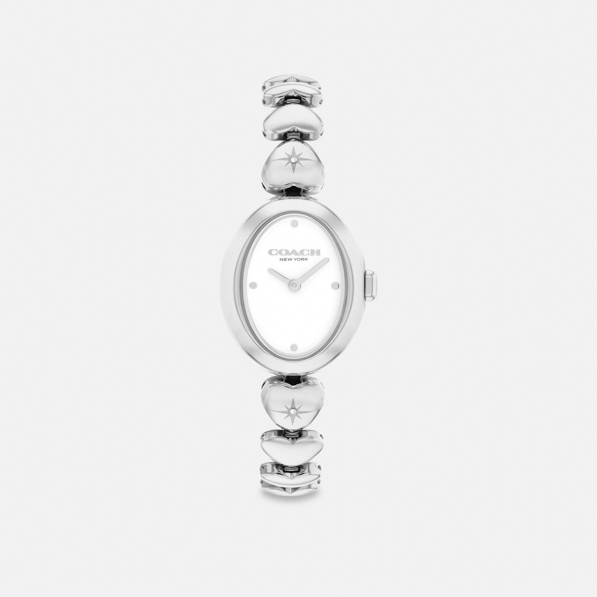 Women's Coach Sammy Watch, 22 Mm in Stainless Steel, style CEK40 #color_Stainless Steel — front view