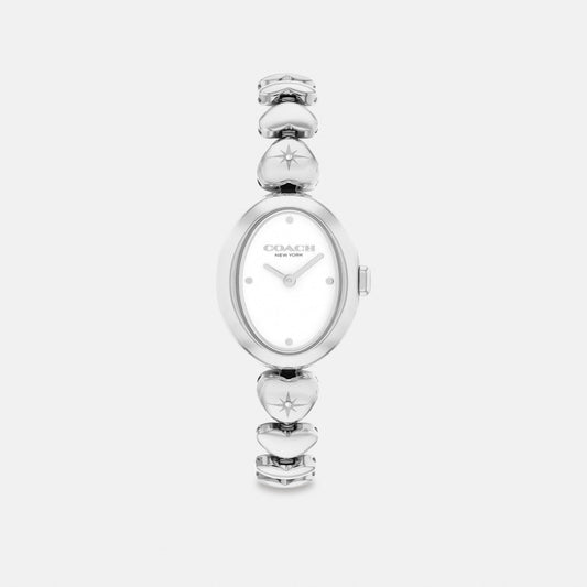 Women's Coach Sammy Watch, 22 Mm in Stainless Steel, style CEK40 #color_Stainless Steel — front view