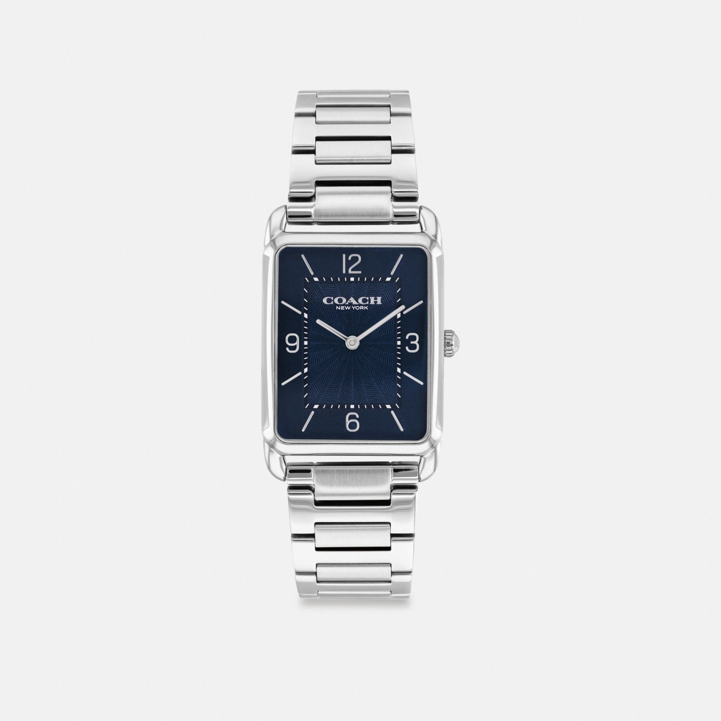 Men's Coach Elliot Watch, 32 Mm X 26 Mm in Stainless Steel, style CEM01 #color_Stainless Steel — front view