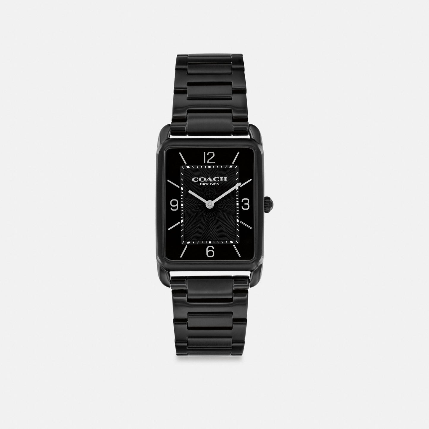Men's Coach Elliot Watch, 32 Mm X 26 Mm in Black, style CEU49 #color_Black — front view