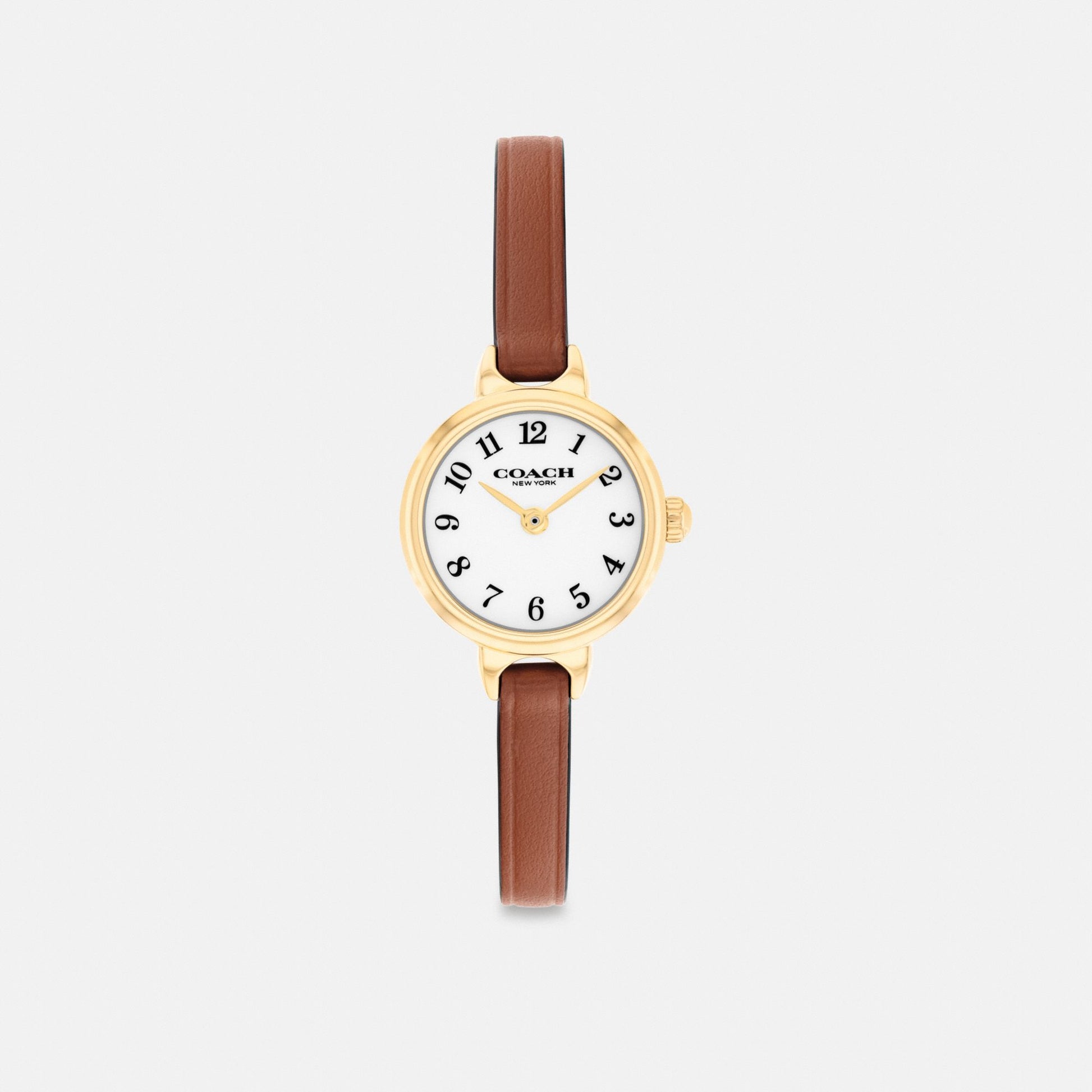 Women's Coach Iris Watch, 22 Mm in Saddle, style CEU56 #color_Saddle — front view