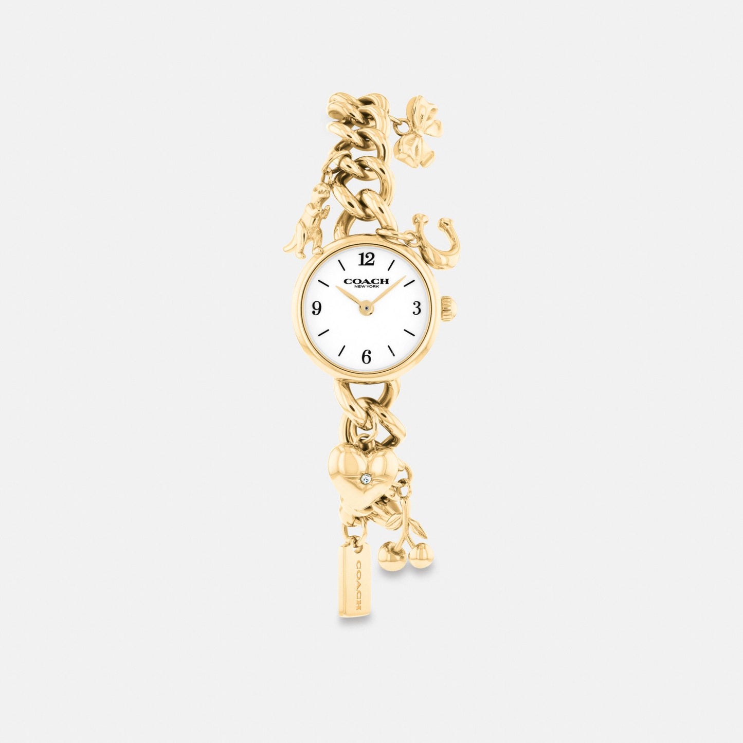 Women's Coach Iris Watch, 22 Mm in Gold, style CEU61 #color_Gold — front view