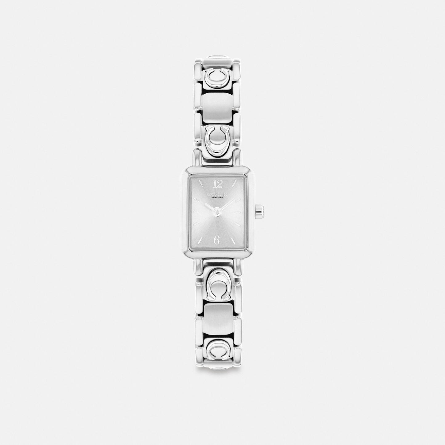 Women's Coach Mara Watch, 15.5 Mm X 19 Mm in Stainless Steel, style CEU63 #color_Stainless Steel — front view