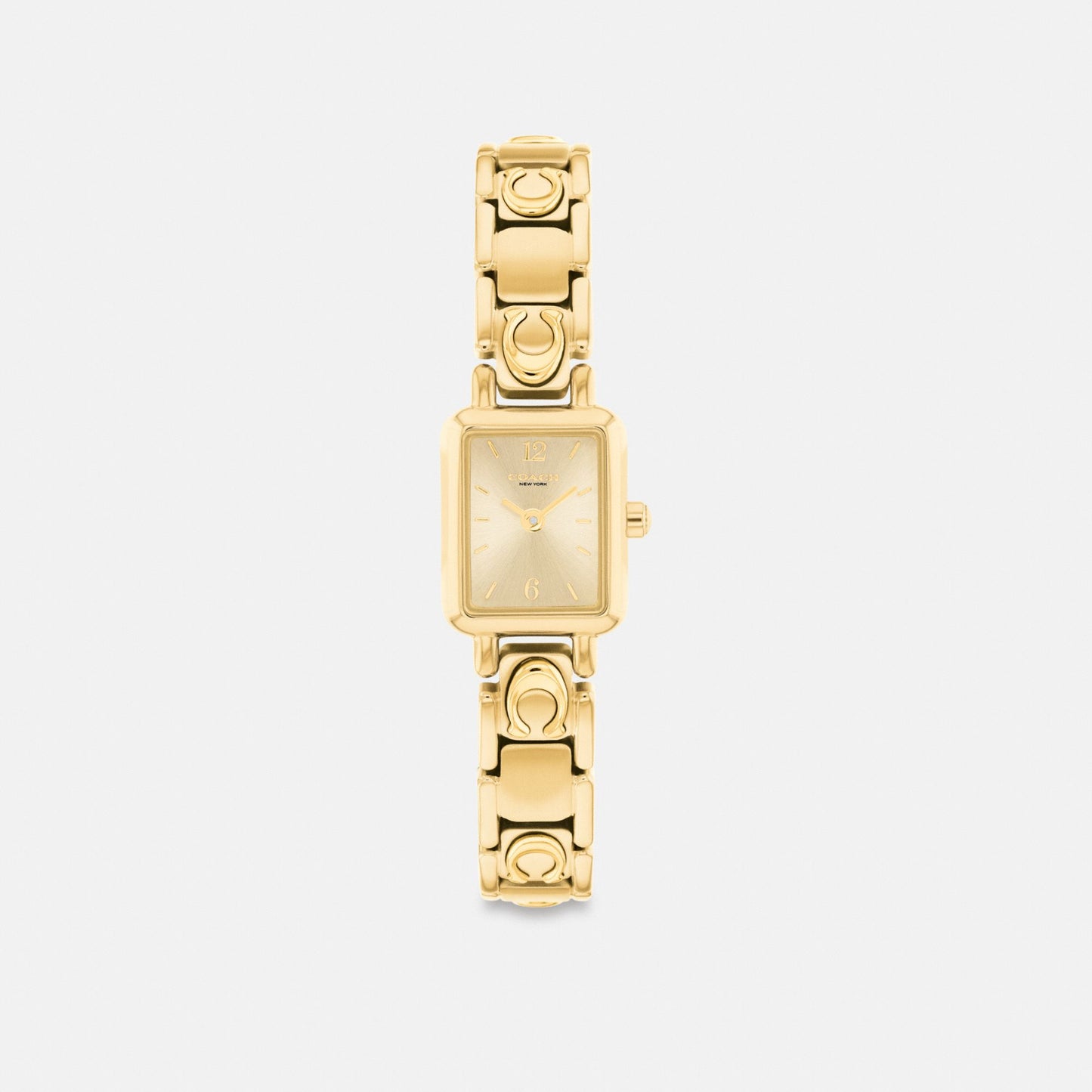 Women's Coach Mara Watch, 15.5 Mm X 19 Mm in Gold, style CEU64 #color_Gold — front view