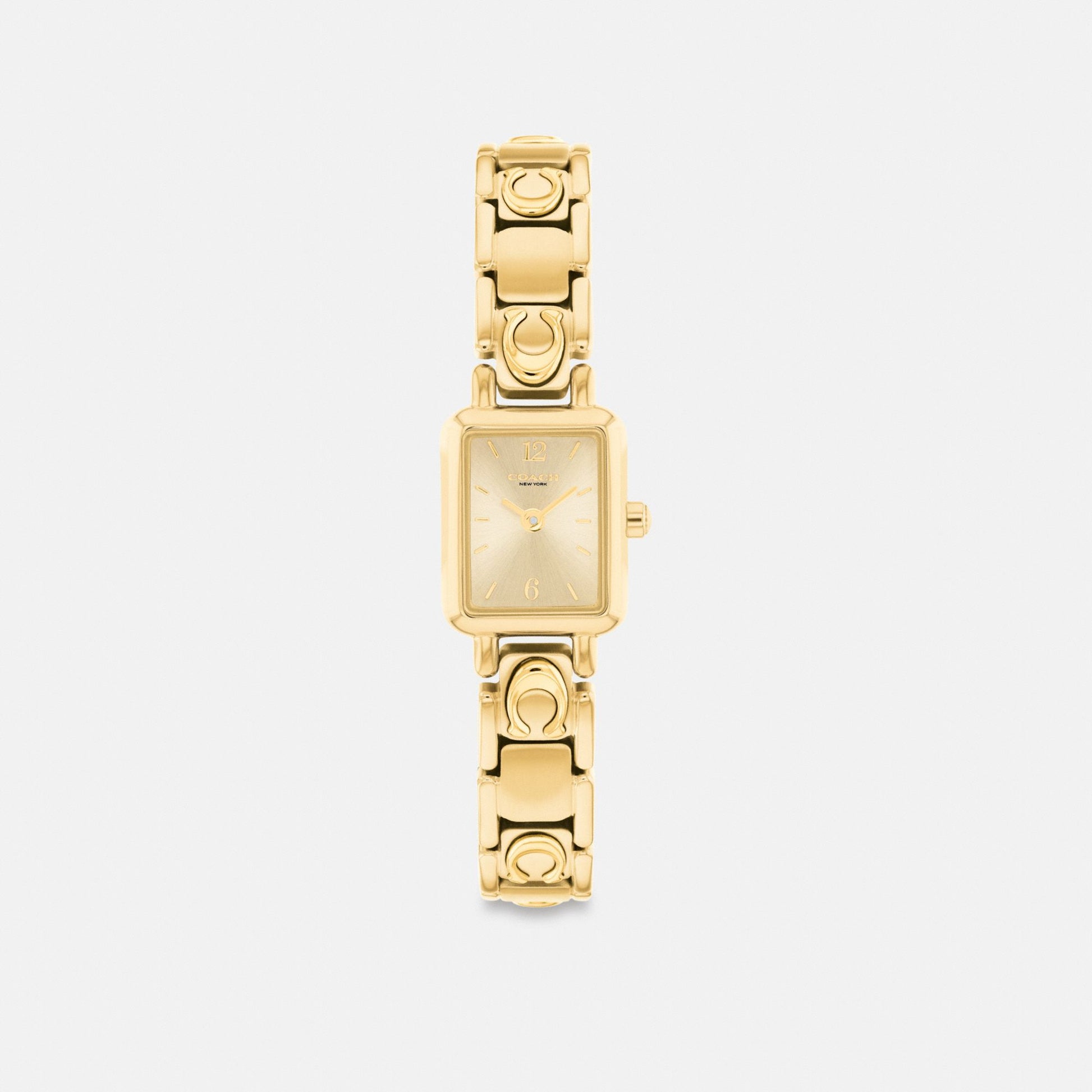 Women's Coach Mara Watch, 15.5 Mm X 19 Mm in Gold, style CEU64 #color_Gold — front view