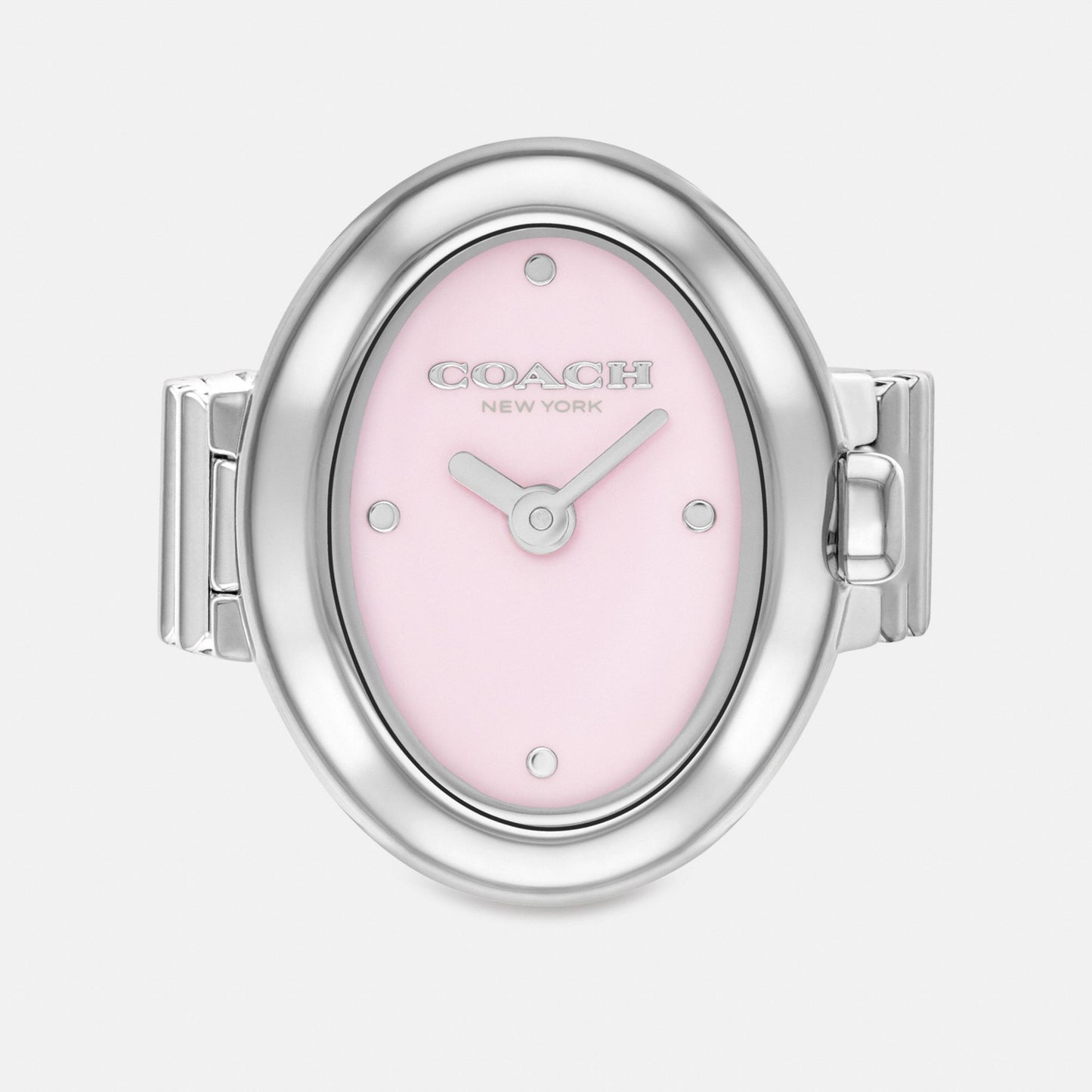 Women's Coach Sammy Ring Watch, 18 Mm X 22.5 Mm in Stainless Steel, style CEU66 #color_Stainless Steel — front view