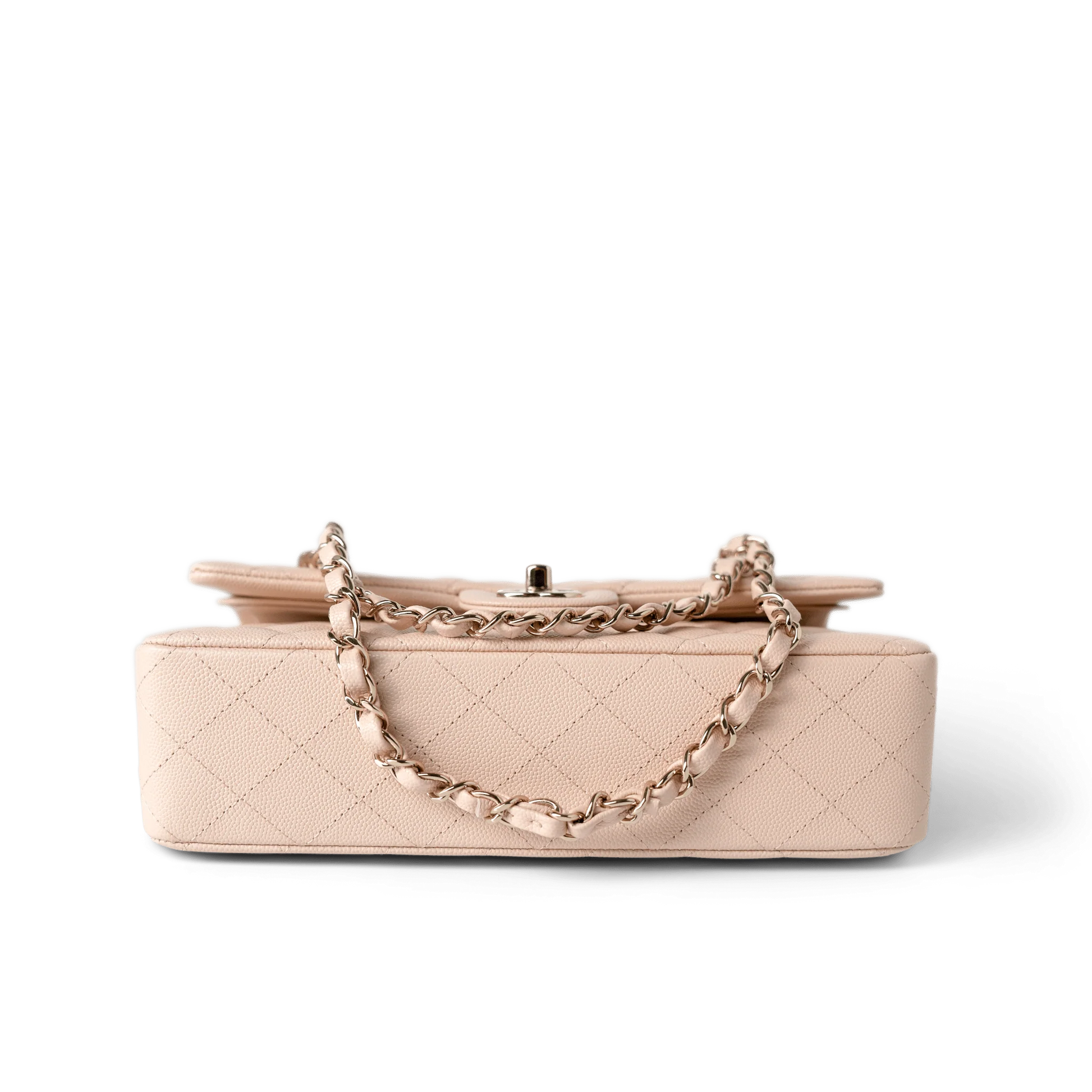 Chanel Classic Flap Medium – 22C Beige Caviar Quilted with Light Gold Hardware - Zeuskicks