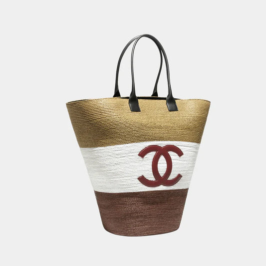 CHANEL Maxi Tote Bag – Braided Raffia & Calfskin - Zeuskicks