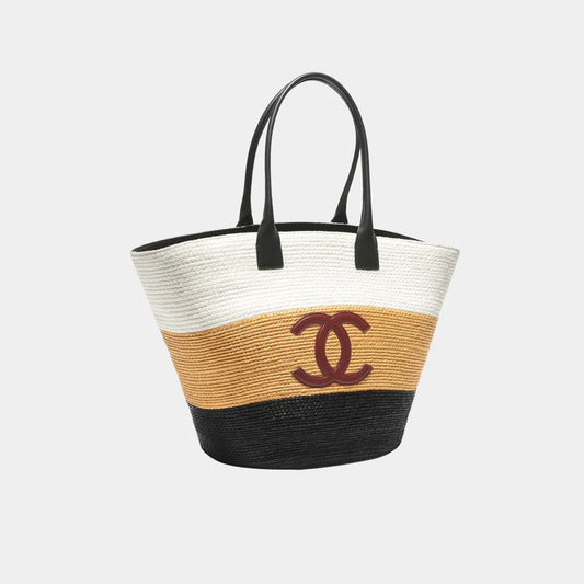 CHANEL Maxi Tote Bag – Braided Raffia & Calfskin - Zeuskicks
