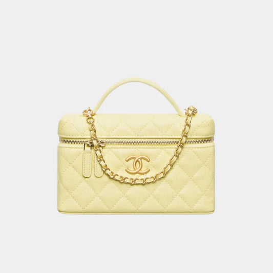 CHANEL Vanity with Chain in Grained Shiny Calfskin - Zeuskicks
