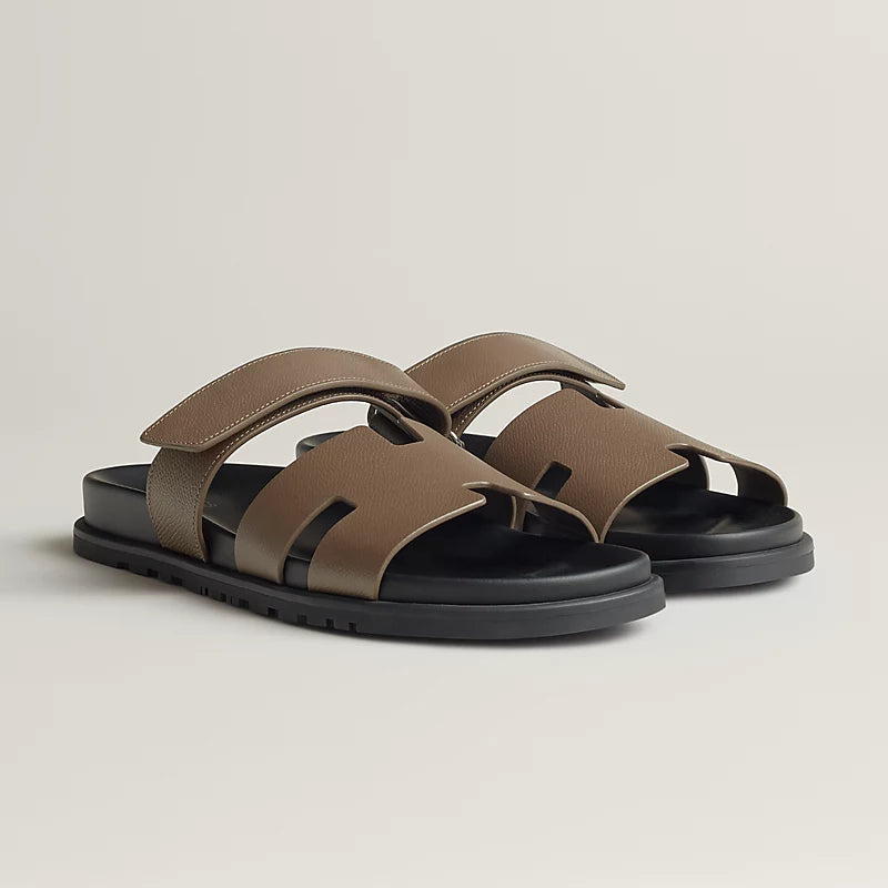 Hermès Chypre Sandals – Epsom Calfskin Essential - Zeuskicks